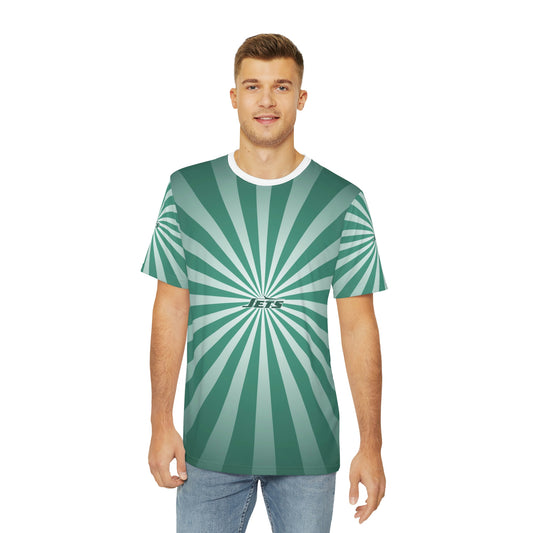 Geotrott NFL New York Jets Men's Polyester All Over Print Tee T-Shirt