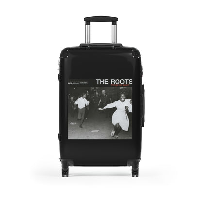 Getrott The Roots Things Fall Apart 1999 Black Cabin Suitcase Extended Storage Adjustable Telescopic Handle Double wheeled Polycarbonate Hard-shell Built-in Lock-Bags-Geotrott