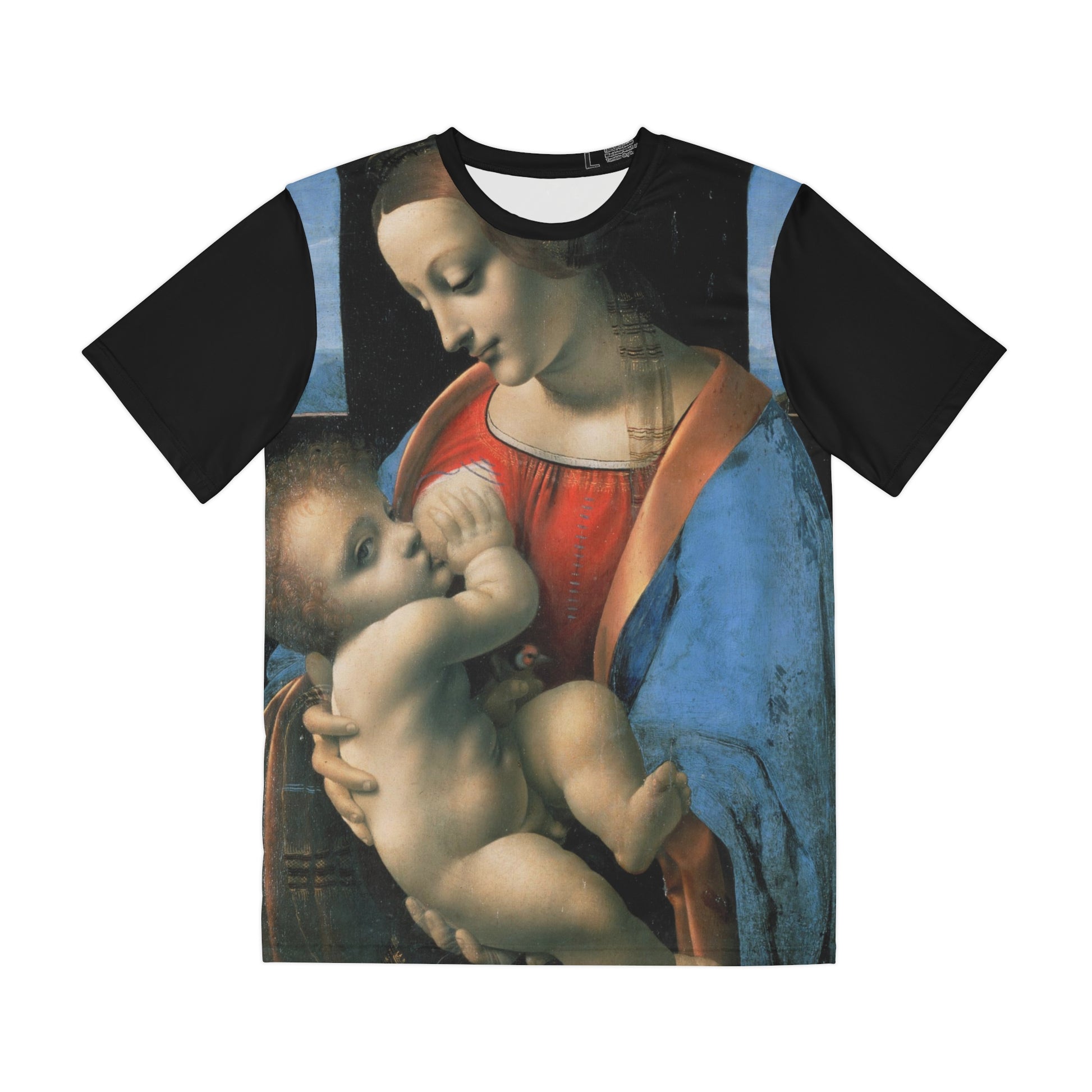 Leonardo Da Vinci Madonna Litta Classic Art Men's Polyester Tee (AOP)-All Over Prints-Geotrott