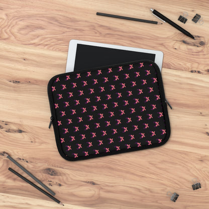 Getrott Pink Magnum Guns Pattern Black Laptop Sleeve-Laptop Sleeve-Geotrott