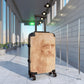 Getrott Portrait of a Man in Red Chalk by Leonardo Da Vinci Black Cabin Suitcase Inner Pockets Extended Storage Adjustable Telescopic Handle Inner Pockets Double wheeled Polycarbonate Hard-shell Built-in Lock