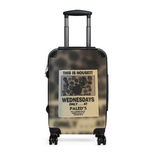 Getrott This is House Wednesdays at Paled's Queens Forest Hills Flyer Cabin Suitcase Extended Storage Adjustable Telescopic Handle Double wheeled Polycarbonate Hard-shell Built-in Lock-Bags-Geotrott