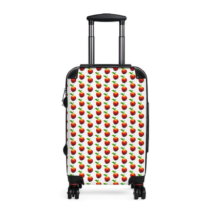 Getrott Peaches Fruit Print Pattern Cabin Suitcase Extended Storage Adjustable Telescopic Handle Double wheeled Polycarbonate Hard-shell Built-in Lock-Bags-Geotrott