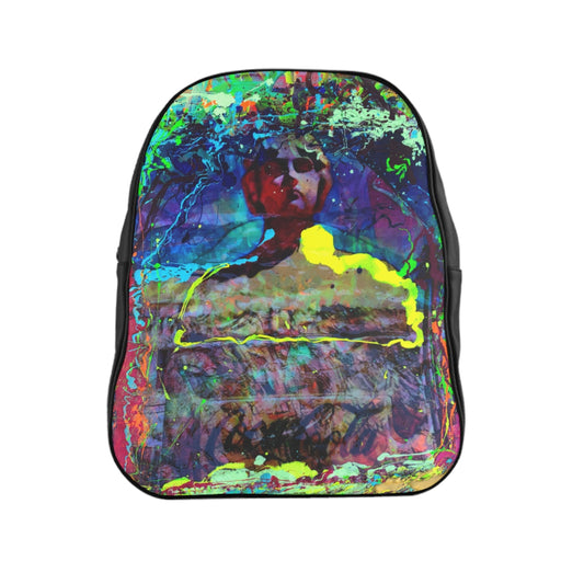Getrott Eddy Bogaert Halloween statue Coca Cola Graffiti Art Collection Poster 2 Black School Backpack Carry-On Travel Check Luggage 4-Wheel Spinner Suitcase Bag Multiple Colors and Sizes-Bags-Geotrott