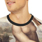 Leonardo da Vinci Painting Leda and the Swan 1510-1515 Classic Art Men's Polyester Tee (AOP)