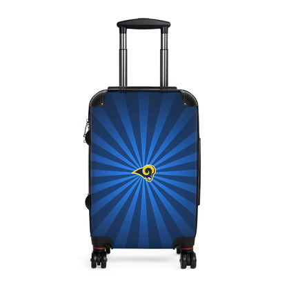Geotrott Los Angeles Rams National Football League NFL Team Logo Cabin Suitcase Rolling Luggage Checking Bag