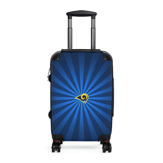 Geotrott Los Angeles Rams National Football League NFL Team Logo Cabin Suitcase Rolling Luggage Checking Bag-Bags-Geotrott