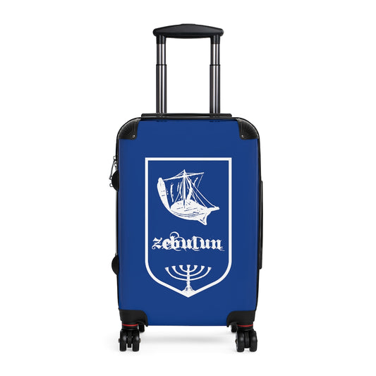 Getrott Tribes of Israel Zebulun Blue Cabin Suitcase Extended Storage Adjustable Telescopic Handle Double wheeled Polycarbonate Hard-shell Built-in Lock-Bags-Geotrott