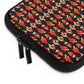 Getrott Red Goldfish Pattern Black Laptop Sleeve