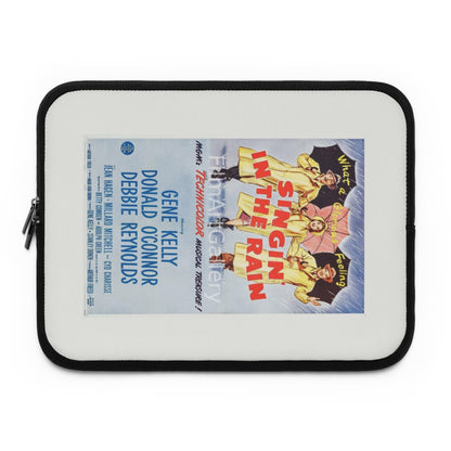 Getrott Singin in the Rain Movie Poster White Laptop Sleeve-Laptop Sleeve-Geotrott