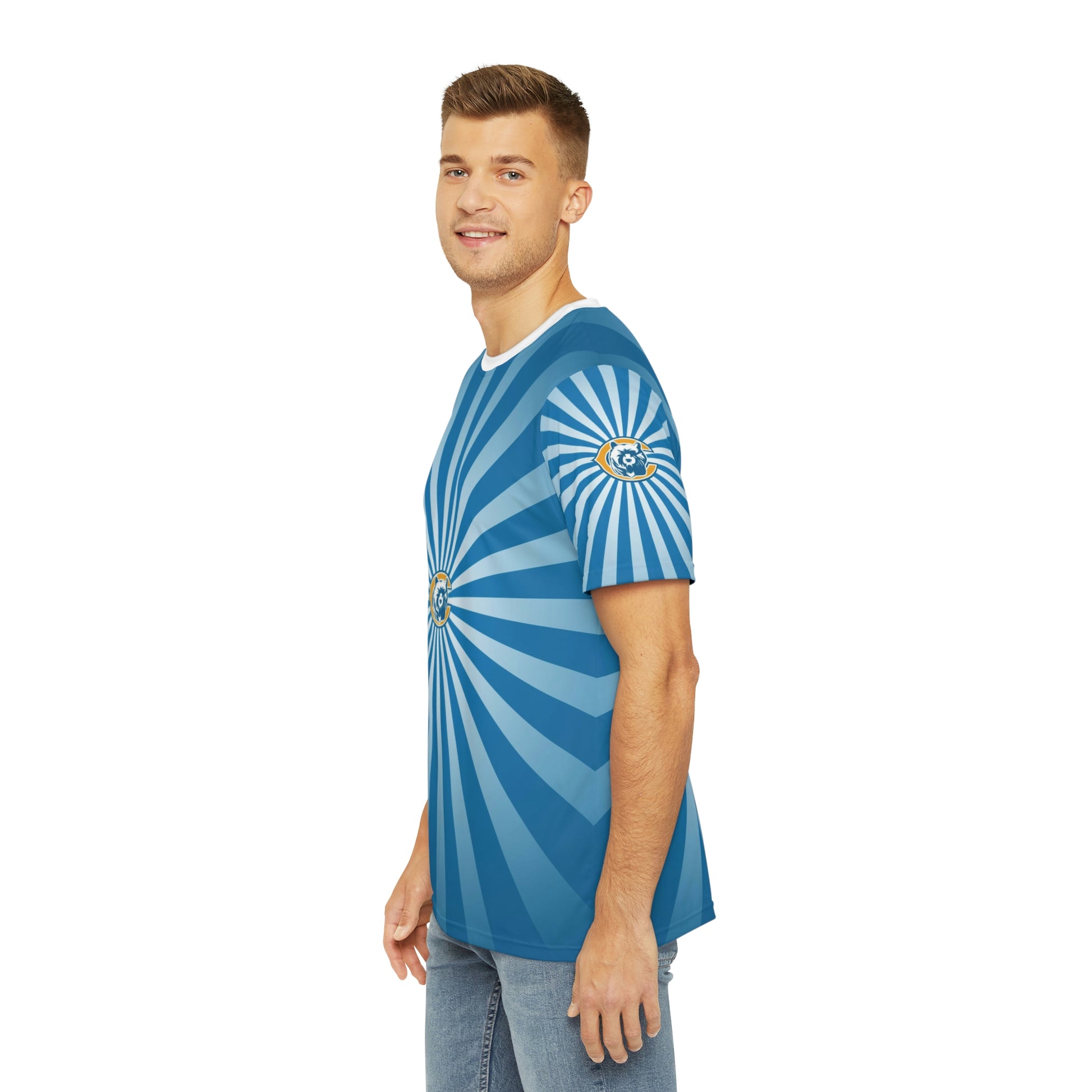 Geotrott NFL Detroit Lions Men's Polyester All Over Print Tee T-Shirt-All Over Prints-Geotrott