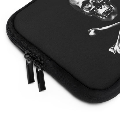 Getrott Black Skull and Bones Laptop Sleeve-Laptop Sleeve-Geotrott