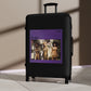 Getrott The Slits Cut 1979 Black Cabin Suitcase Inner Pockets Extended Storage Adjustable Telescopic Handle Inner Pockets Double wheeled Polycarbonate Hard-shell Built-in Lock