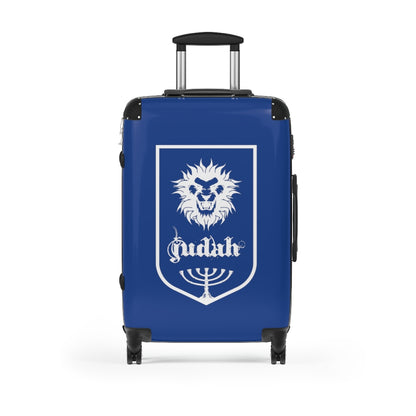 Getrott Tribes of Israel Judah Blue Cabin Suitcase Extended Storage Adjustable Telescopic Handle Double wheeled Polycarbonate Hard-shell Built-in Lock-Bags-Geotrott