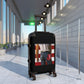 Getrott Bruce Springstein Born in The USA Black Cabin Suitcase Inner Pockets Extended Storage Adjustable Telescopic Handle Inner Pockets Double wheeled Polycarbonate Hard-shell Built-in Lock