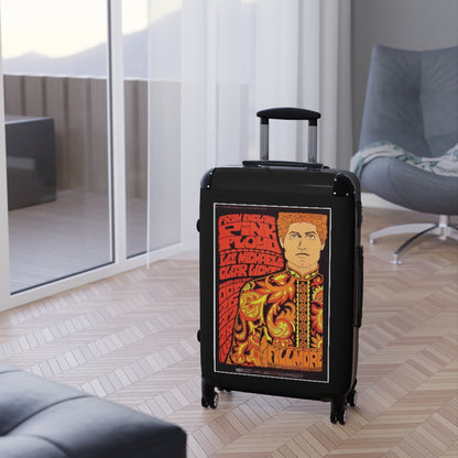 Getrott From England Pink Floyd Lee Michaels Clear Lights World Classic Poster Black Cabin Suitcase Extended Storage Adjustable Telescopic Handle Double wheeled Polycarbonate Hard-shell Built-in Lock-Bags-Geotrott