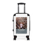 Getrott Gandhi Movie Poster Collection Cabin Suitcase Inner Pockets Extended Storage Adjustable Telescopic Handle Inner Pockets Double wheeled Polycarbonate Hard-shell Built-in Lock