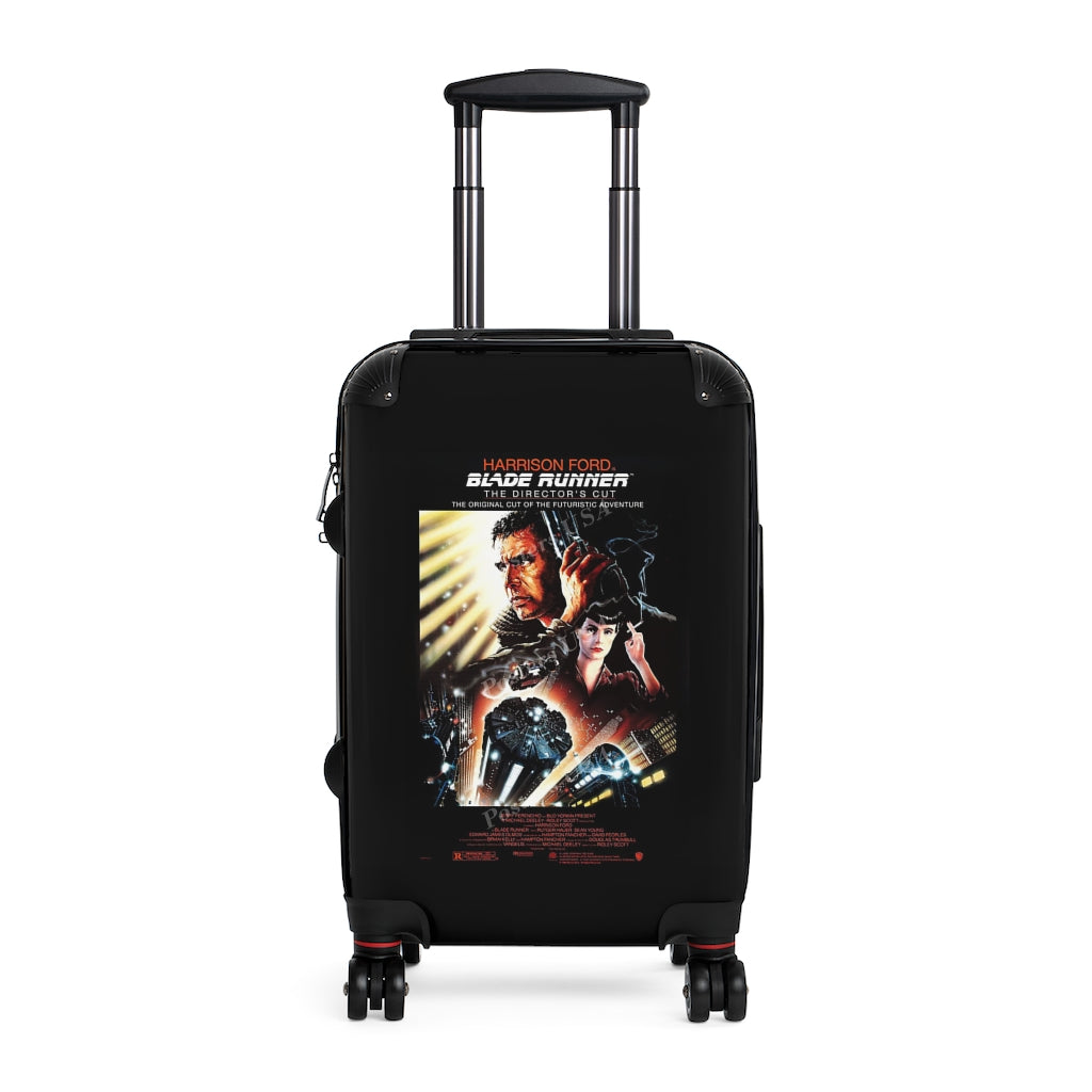 Getrott Blade Runner Movie Poster Collection Cabin Suitcase Inner Pockets Extended Storage Adjustable Telescopic Handle Inner Pockets Double wheeled Polycarbonate Hard-shell Built-in Lock