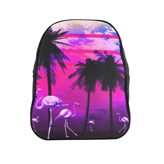 Getrott Pink Beach Flamingos Sunset Backpack Carry-On Travel Check Luggage 4-Wheel Spinner Suitcase Bag Multiple Colors and Sizes-Bags-Geotrott