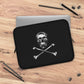 Getrott Black Skull and Bones Laptop Sleeve