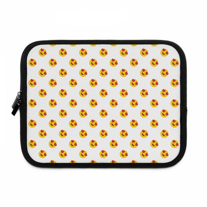 Getrott Emoji Smilling Face with Heart Eyes Laptop Sleeve-Laptop Sleeve-Geotrott