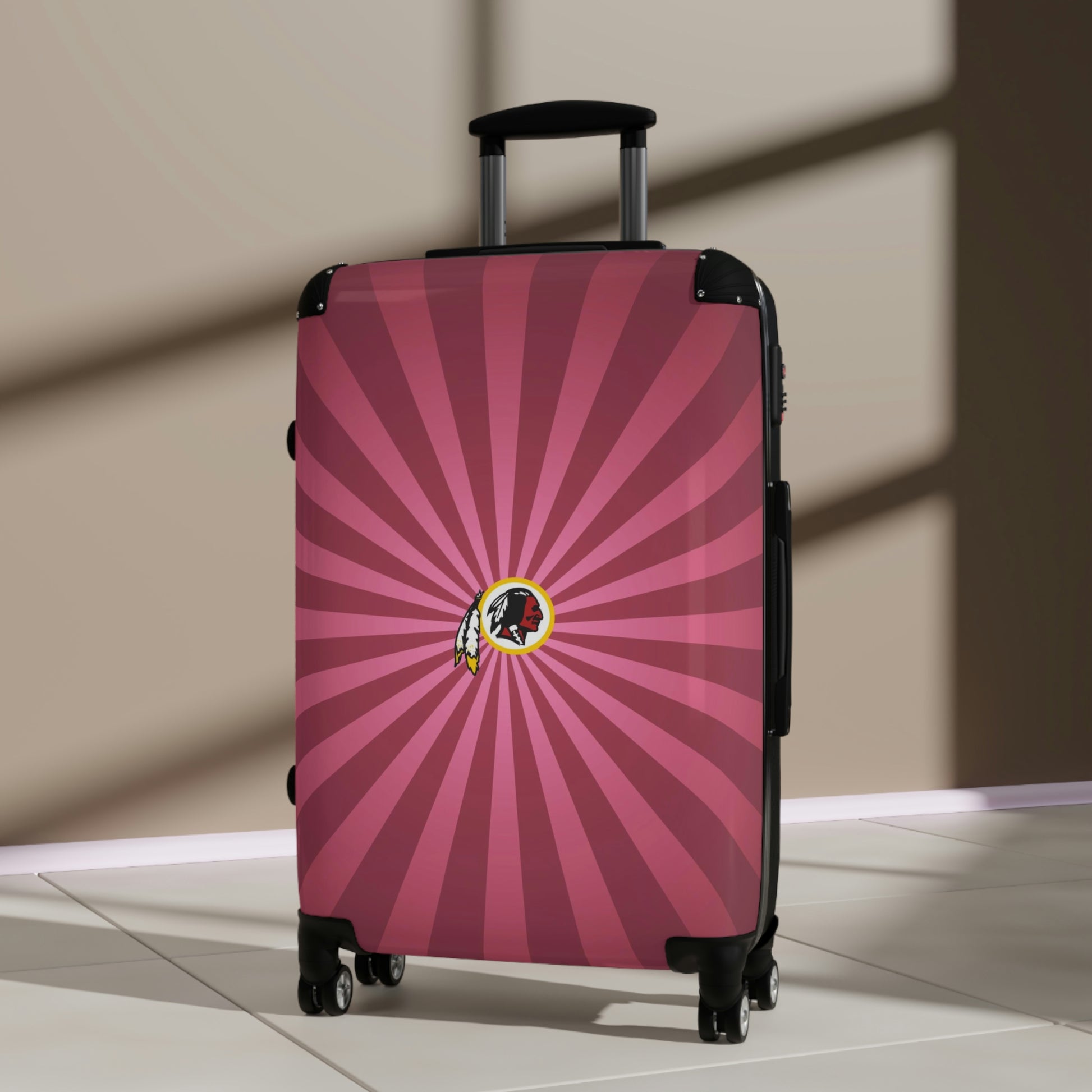 Geotrott Washington Redskins National Football League NFL Team Logo Cabin Suitcase Rolling Luggage Checking Bag