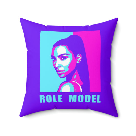 Geotrott Kim K Role Model Motivational Pink Purple Spun Polyester Square Pillow-Home Decor-Geotrott