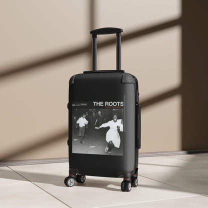 Getrott The Roots Things Fall Apart 1999 Black Cabin Suitcase Extended Storage Adjustable Telescopic Handle Double wheeled Polycarbonate Hard-shell Built-in Lock-Bags-Geotrott