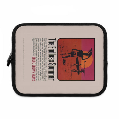 Getrott The Endless Summer Movie Poster Red Laptop Sleeve
