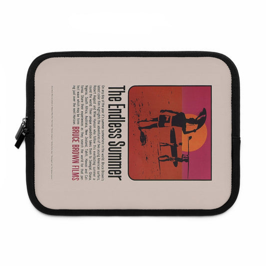 Getrott The Endless Summer Movie Poster Red Laptop Sleeve-Laptop Sleeve-Geotrott