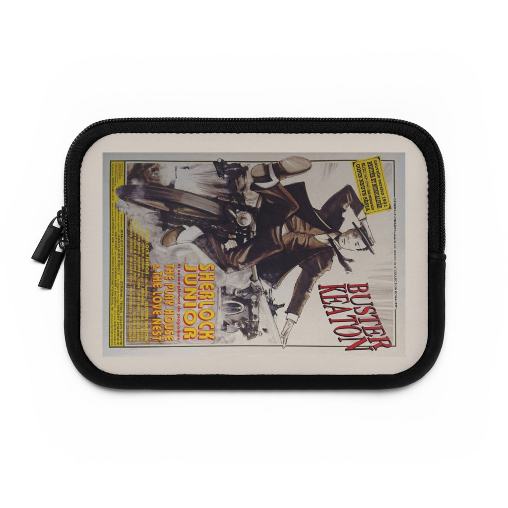 Getrott Sherlock Junior Movie Poster Laptop Sleeve-Laptop Sleeve-Geotrott