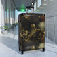Getrott Belshazzars Feast by Rembrandt Black Cabin Suitcase Inner Pockets Extended Storage Adjustable Telescopic Handle Inner Pockets Double wheeled Polycarbonate Hard-shell Built-in Lock