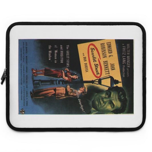 Getrott Scarlet Street Movie Poster Laptop Sleeve-Laptop Sleeve-Geotrott