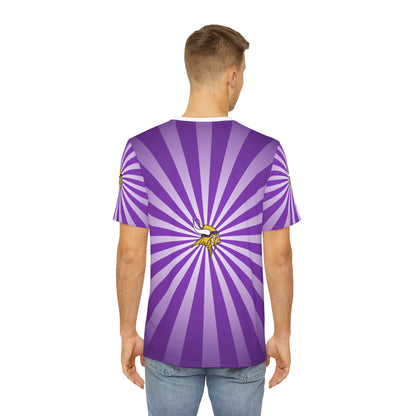 Geotrott NFL Minnesota Vikings Men's Polyester All Over Print Tee T-Shirt-All Over Prints-Geotrott