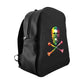 Getrott Black Skull and Bones Multicolor School Backpack Carry-On Travel Check Luggage 4-Wheel Spinner Suitcase Bag Multiple Colors and Sizes