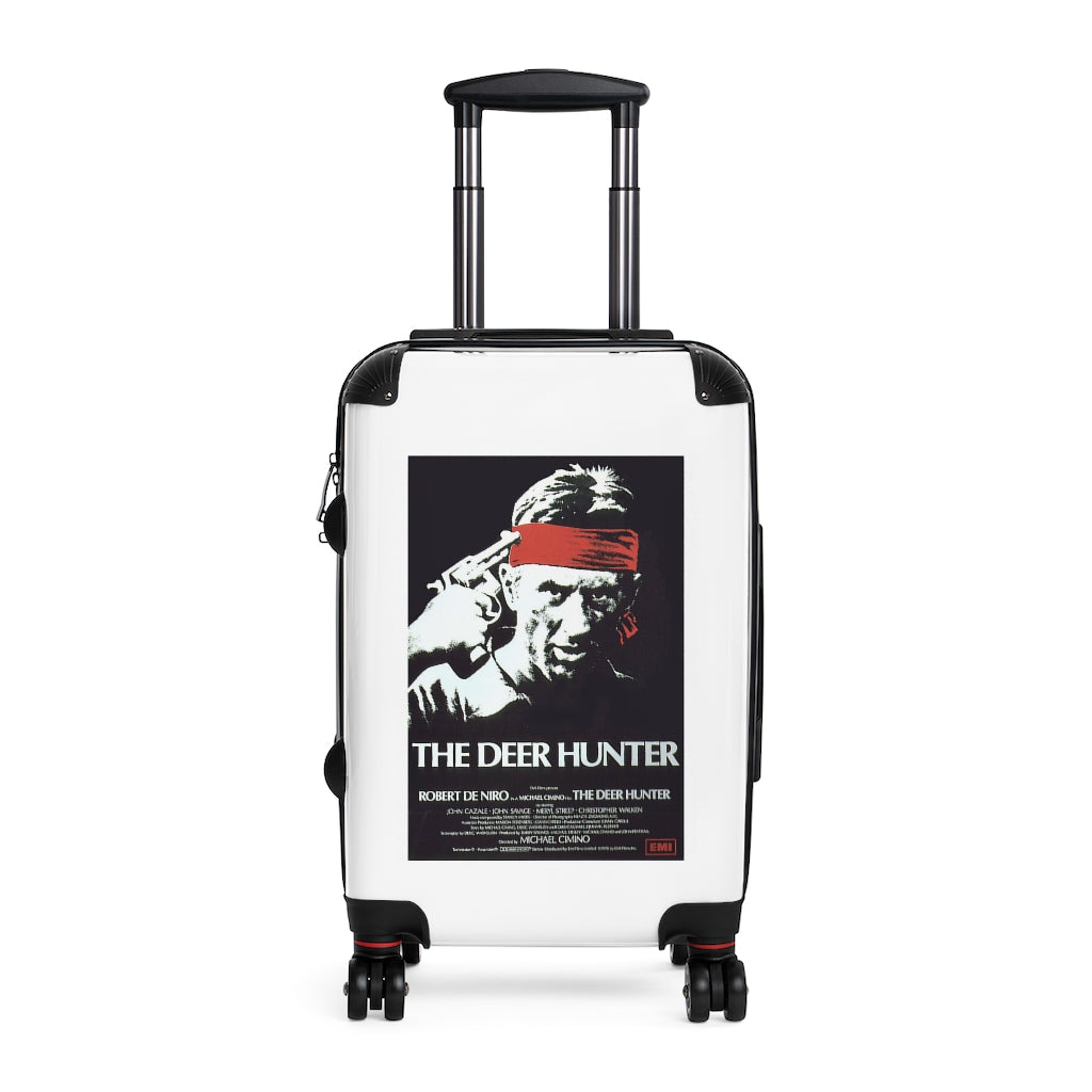 Getrott The Deer Hunter Movie Poster Collection Cabin Suitcase Inner Pockets Extended Storage Adjustable Telescopic Handle Inner Pockets Double wheeled Polycarbonate Hard-shell Built-in Lock