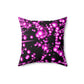 Pink Spines and Bubbles Spun Polyester Square Pillow