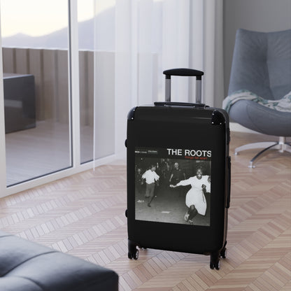 Getrott The Roots Things Fall Apart 1999 Black Cabin Suitcase Extended Storage Adjustable Telescopic Handle Double wheeled Polycarbonate Hard-shell Built-in Lock-Bags-Geotrott