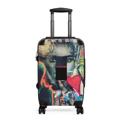 Getrott Eddy Bogaert Graffiti Art Girl Alien Gate Cabin Suitcase Extended Storage Adjustable Telescopic Handle Double wheeled Polycarbonate Hard-shell Built-in Lock-Bags-Geotrott