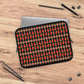 Getrott Red Goldfish Pattern Black Laptop Sleeve