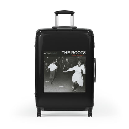 Getrott The Roots Things Fall Apart 1999 Black Cabin Suitcase Extended Storage Adjustable Telescopic Handle Double wheeled Polycarbonate Hard-shell Built-in Lock-Bags-Geotrott