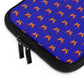 Getrott Orange Magnum Guns Pattern Blue Laptop Sleeve
