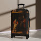 Getrott The Return of the Prodigal Son Rembrandt Black Cabin Suitcase Inner Pockets Extended Storage Adjustable Telescopic Handle Inner Pockets Double wheeled Polycarbonate Hard-shell Built-in Lock