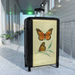 Getrott Monarch Butterfly Danaus Plexippus Nymphalidae Animalia Lepidoptera Arthropoda Cabin Suitcase Inner Pockets Extended Storage Adjustable Telescopic Handle Inner Pockets Double wheeled Polycarbonate Hard-shell Built-in Lock