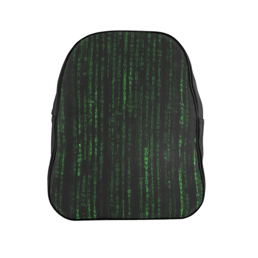 Getrott The Matrix Reloaded Resurrections Revolutions Trilogy Matrixmovies Glitch in the Matrix Animatrix Keanu Reeves Poster School Backpack Carry-On Travel Check Luggage 4-Wheel Spinner Suitcase Bag Multiple Colors and Sizes
