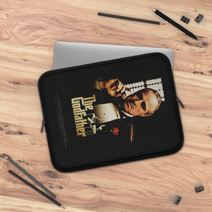 Getrott The Godfather Movie Poster White Laptop Sleeve-Laptop Sleeve-Geotrott