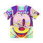 Copy of Copy of Copy of Copy of Eddy Bogaert Graffiti Bieber Statue of Liberty Art Men's Polyester Tee (AOP)