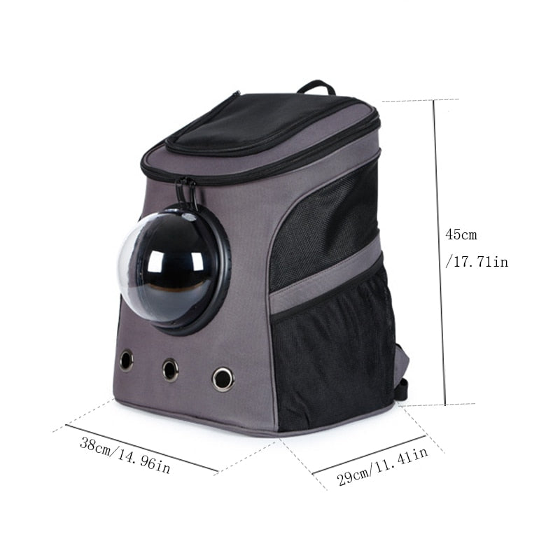 Getrott Large Pet Backpack Portable Space Capsule Breathable Window Cat Carrier Dog Bag Pets Products Accessories Portable Travel Bags