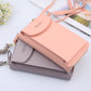 Getrott Women Shoulder Strap Purses Solid Color Leather Summer Bag Short Travel Mobile Phone Bag Card Holders Storage Wallet Flap Pocket