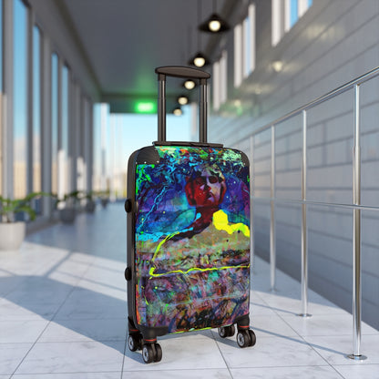 Getrott Eddy Bogaert Halloween Skull Graffiti Art Collection Poster 3 Black Cabin Suitcase Extended Storage Adjustable Telescopic Handle Double wheeled Polycarbonate Hard-shell Built-in Lock-Bags-Geotrott